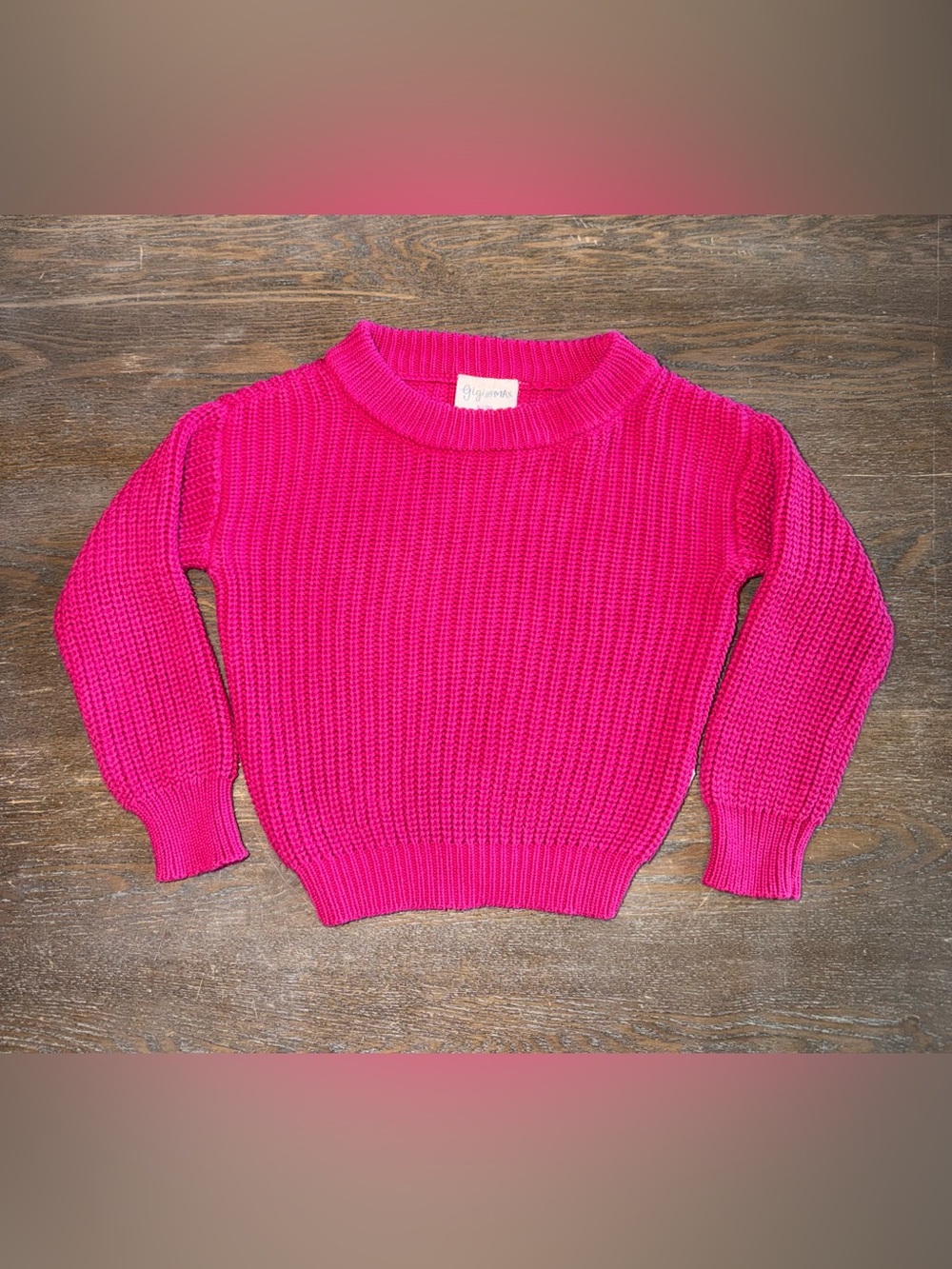 Gigi and Max Magenta Hot Pink Sweater size 6-12 mo